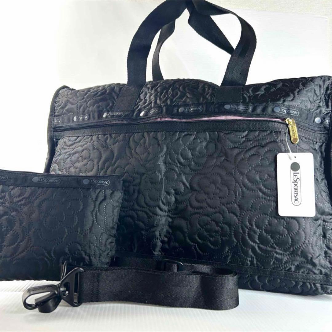 未使用☆LeSportsac レスポートサック ボストン ブロッサム ブラック