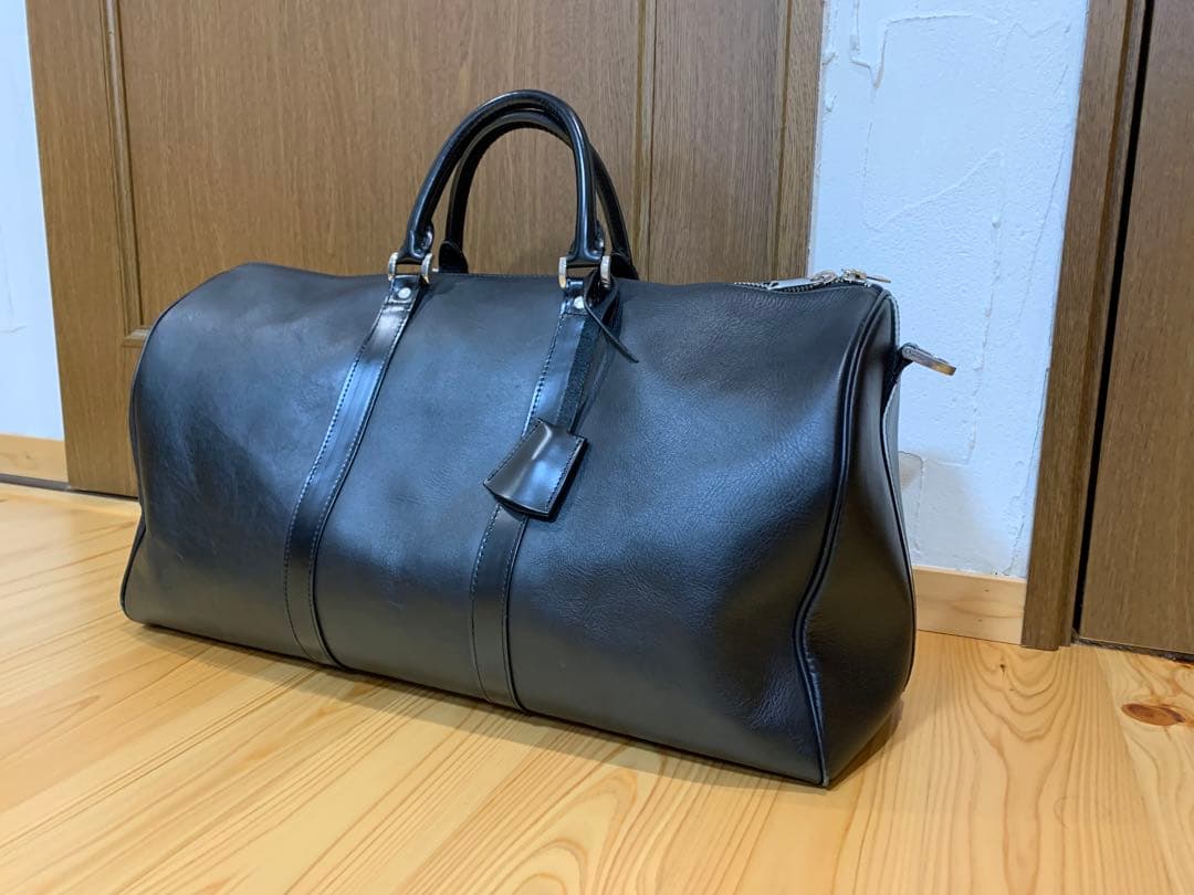 MBハイエンド トラベルバッグ レザー ボストンバッグ 黒