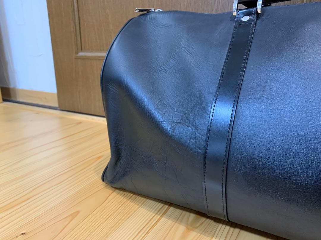 MBハイエンド トラベルバッグ レザー ボストンバッグ 黒