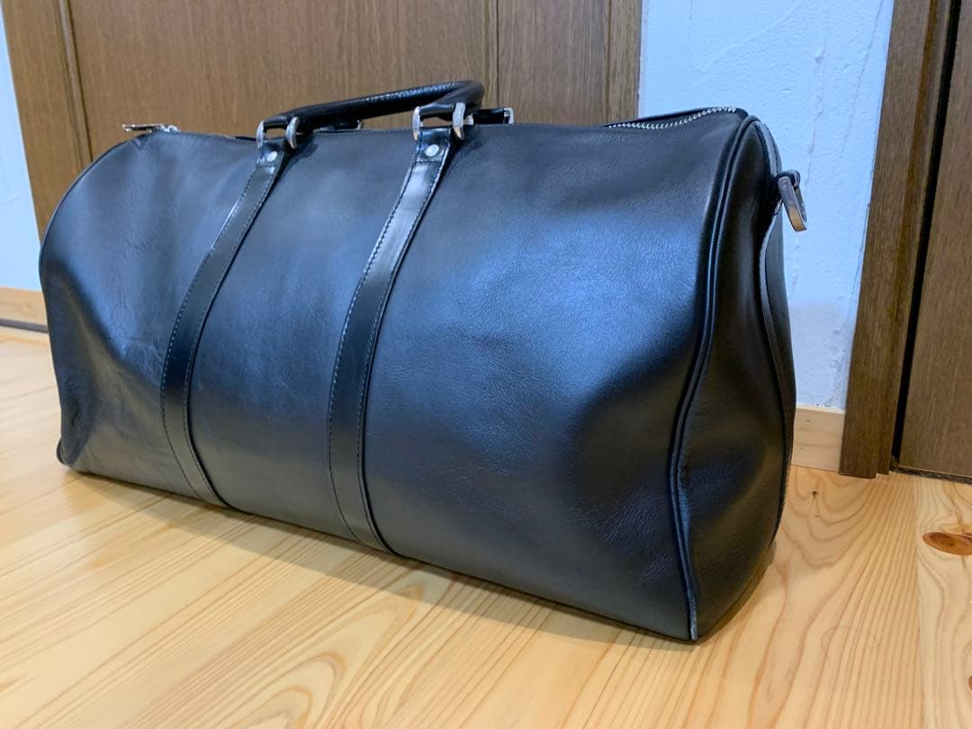 MBハイエンド トラベルバッグ レザー ボストンバッグ 黒