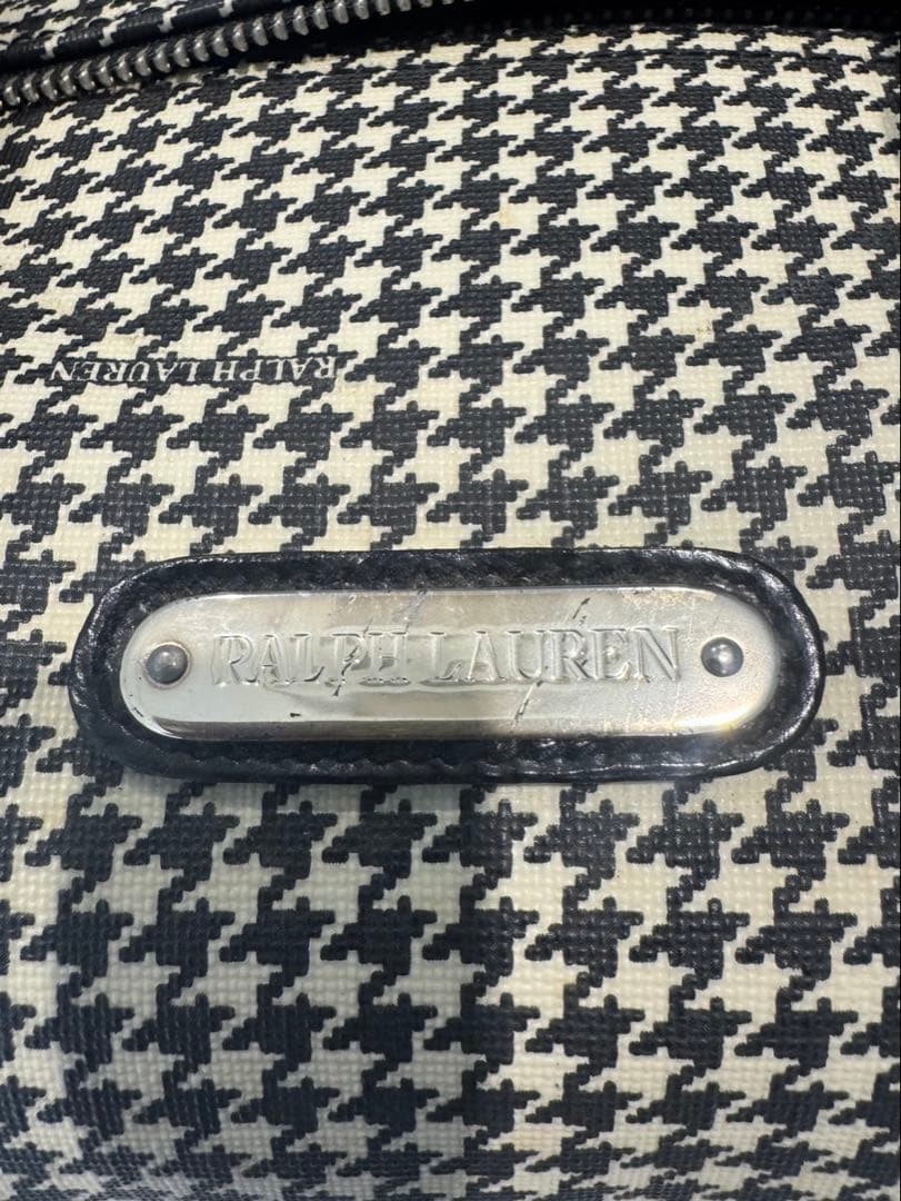 y*u様 Ralph Lauren ボストンバッグ ハウンドトゥース　ラルフロー