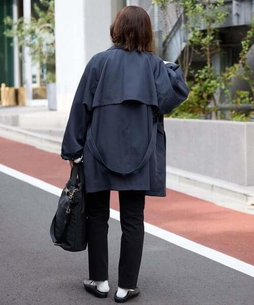 【新品未使用】 SLOBE IENA 撥水ミドルトレンチコート ネイビー 38
