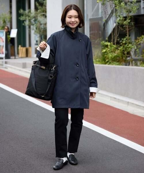 【新品未使用】 SLOBE IENA 撥水ミドルトレンチコート ネイビー 38