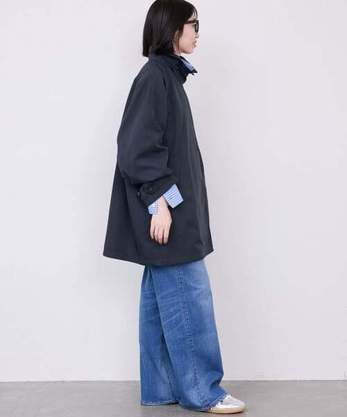 【新品未使用】 SLOBE IENA 撥水ミドルトレンチコート ネイビー 38