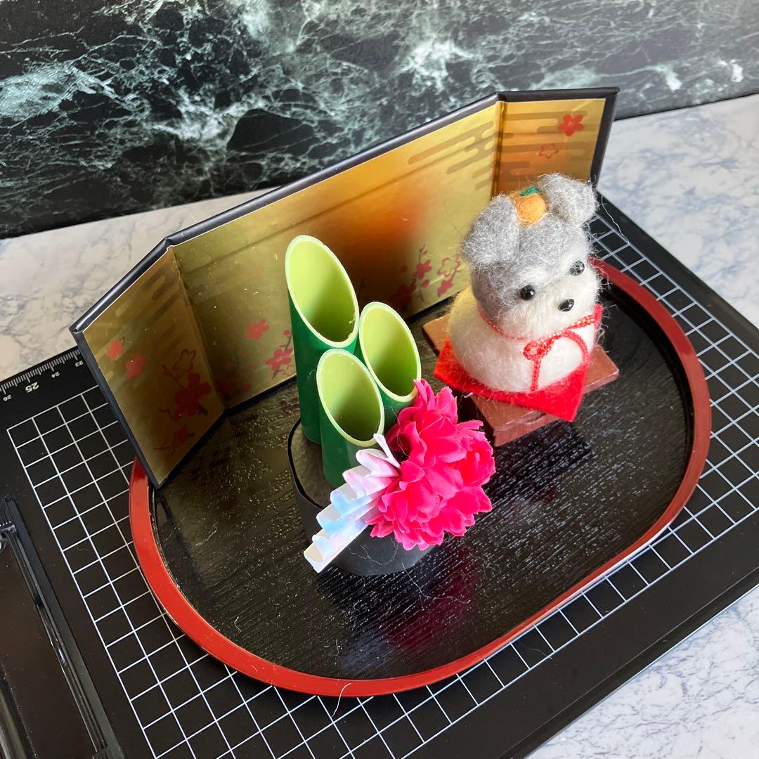 羊毛フェルト 犬 シュナウザー お正月他 専用