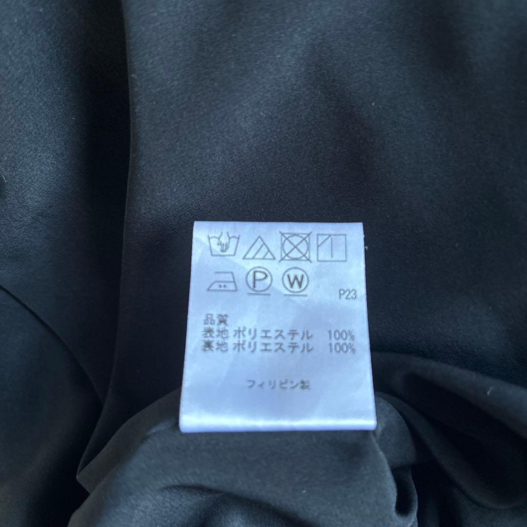 美品　TOCCA トッカ シフォン ワンピース L 白黒 花柄 洗濯可
