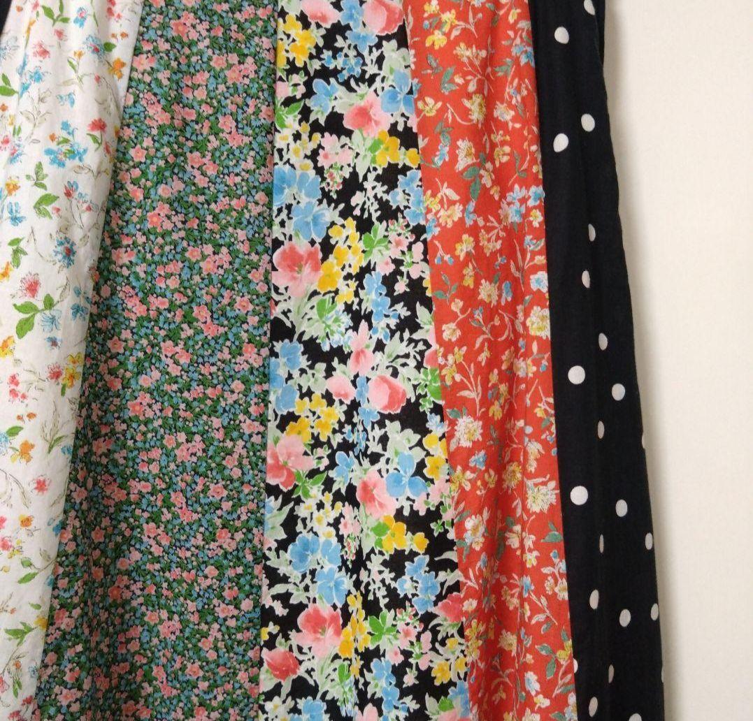 Swell Vintage BONUM パッチワーク　スカート ドット　花柄