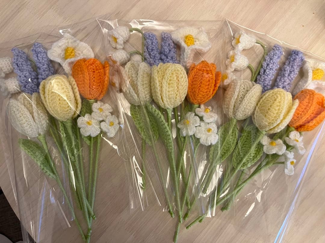 jo ページ かぎ針編み 毛糸の花束 枯れない花束 【カラフルブーケ】
