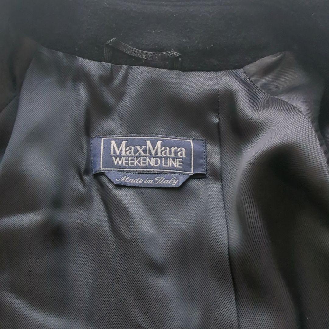 美品✨️マックスマーラ　ベルテッドダブルブレスト ロングコート　黒　38