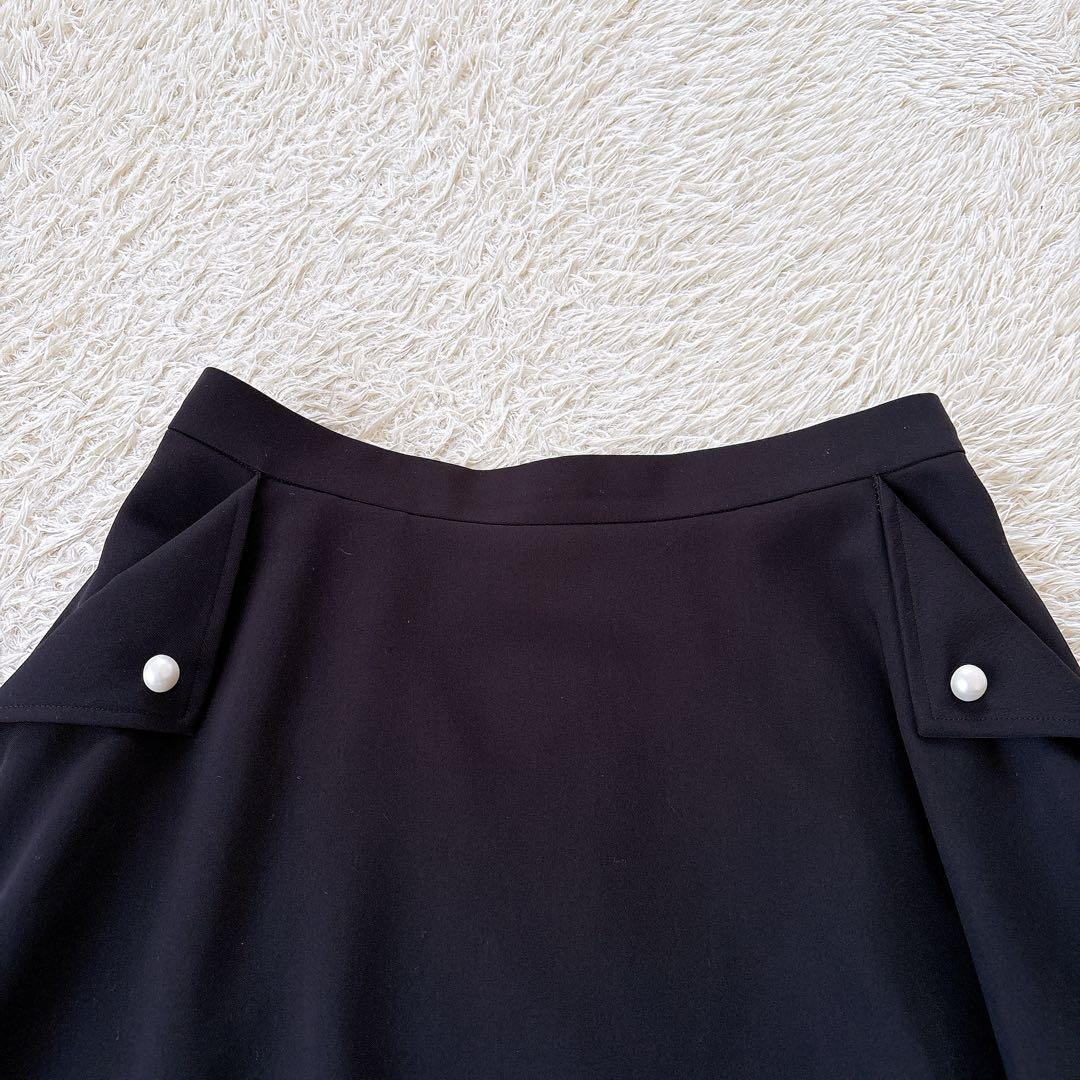 2点おまとめ✨2023 Rene 大きいサイズ38 パールフレアスカート 黒