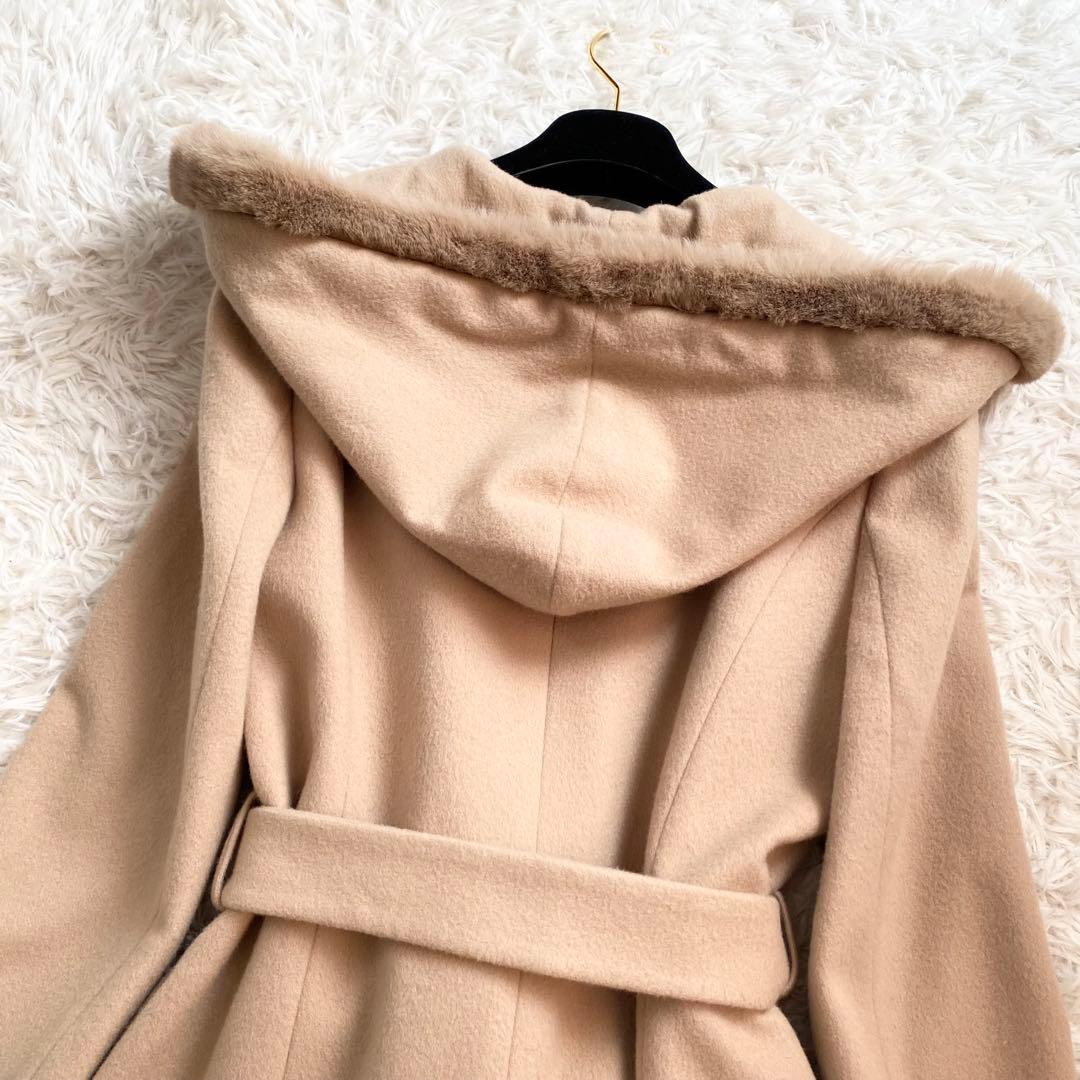 いちごちゃん✨️極美品TOCCA ロングガウンコート フード