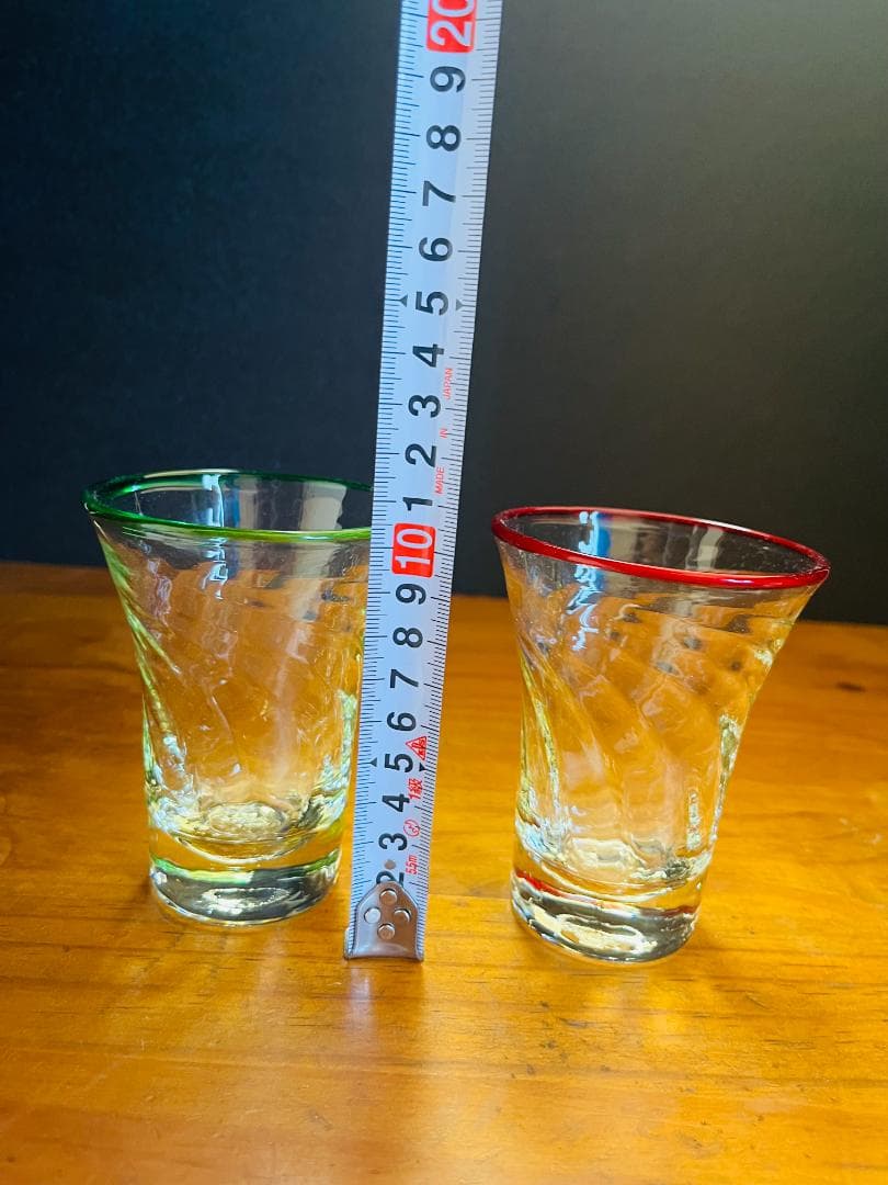 【本日限定値下】倉敷ガラス　 吹きガラス　小谷真三　グラス　ビールグラス　2客