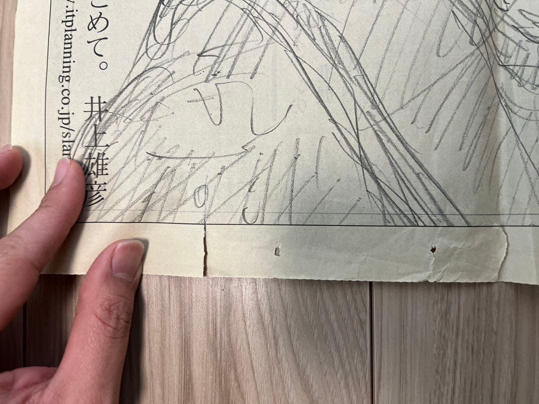 【変色•シミあり、一枚不足】スラムダンク1億冊記念新聞広告 2004年