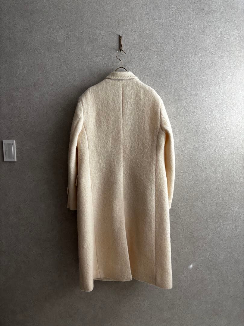 美品LEVAR ルバー　ウールアルパカコート　オフホワイト　M ウィムガゼット