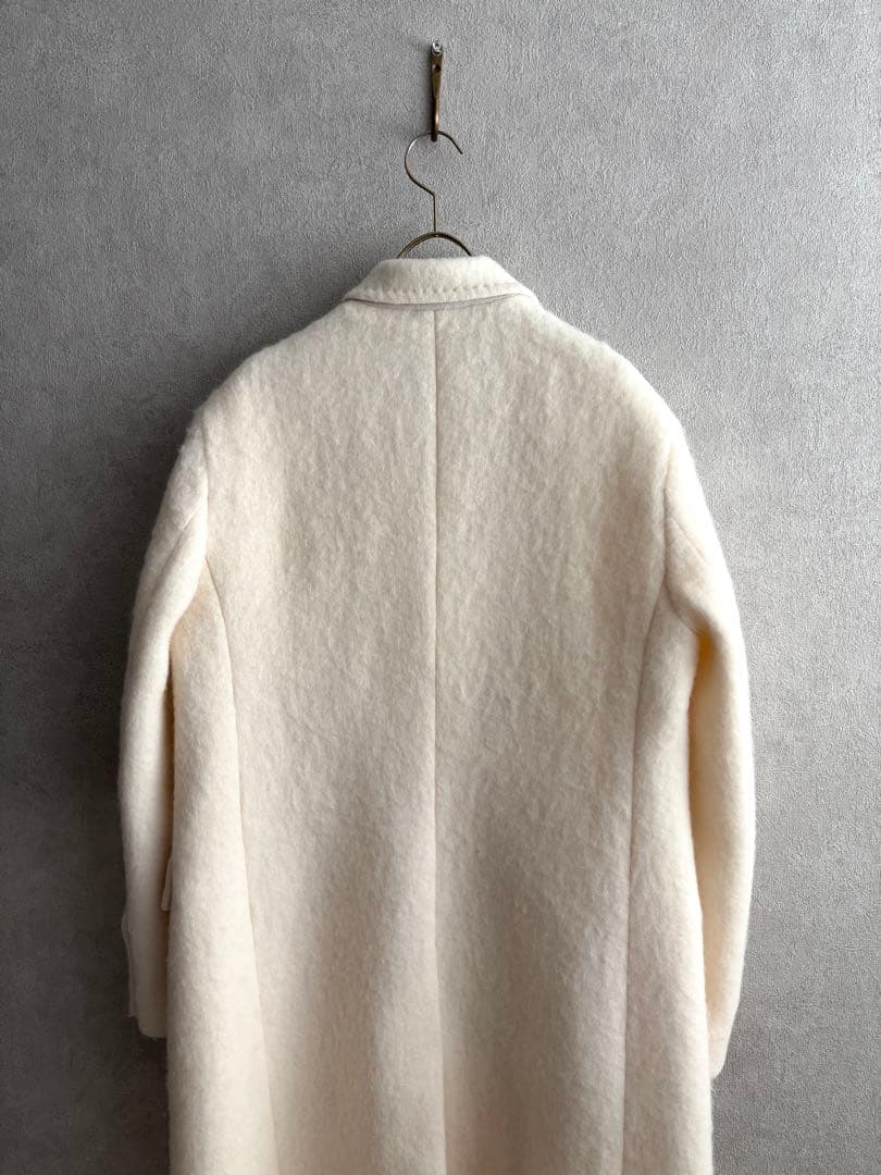 美品LEVAR ルバー　ウールアルパカコート　オフホワイト　M ウィムガゼット