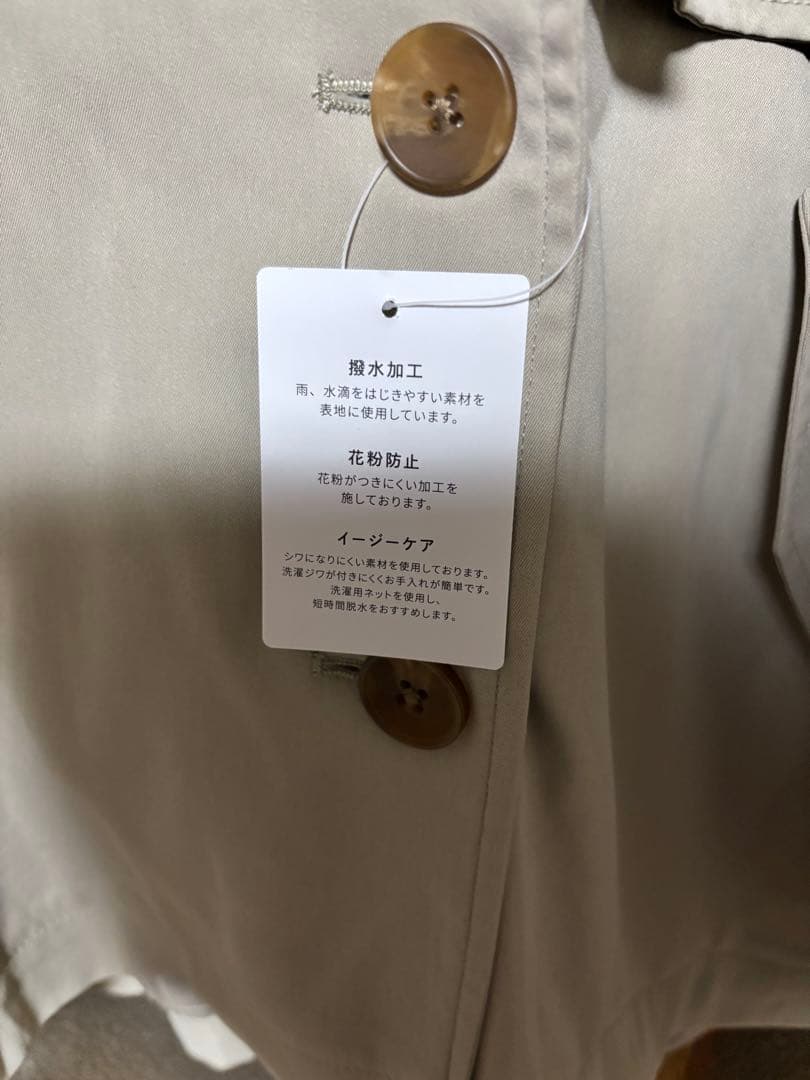 新品　アメリカンホリック ショートトレンチコート　春コート　ライトカーキ　M