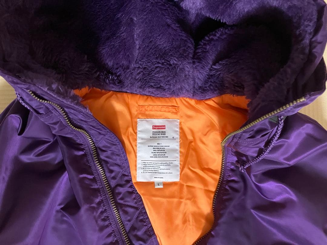マスカット様☆Supreme 21AW Hooded MA-1 サイズL