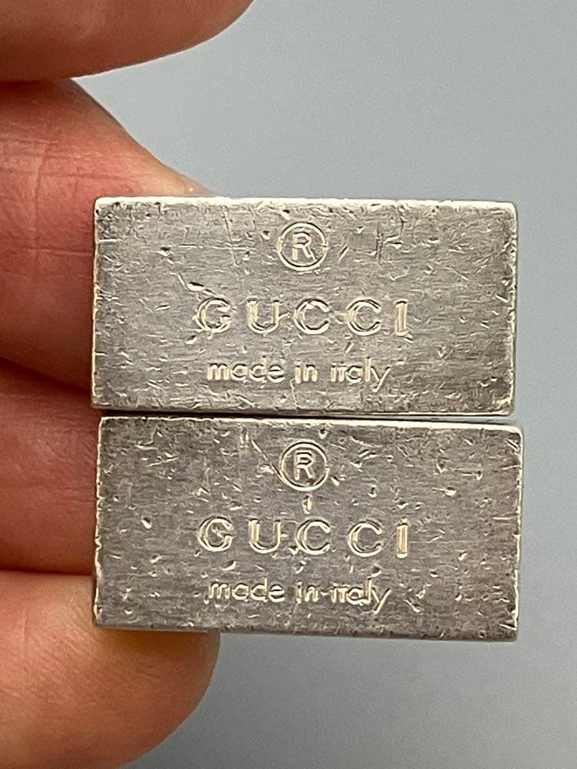 グッチ GUCCI SV925 カフスボタン メンズ カフリンクス