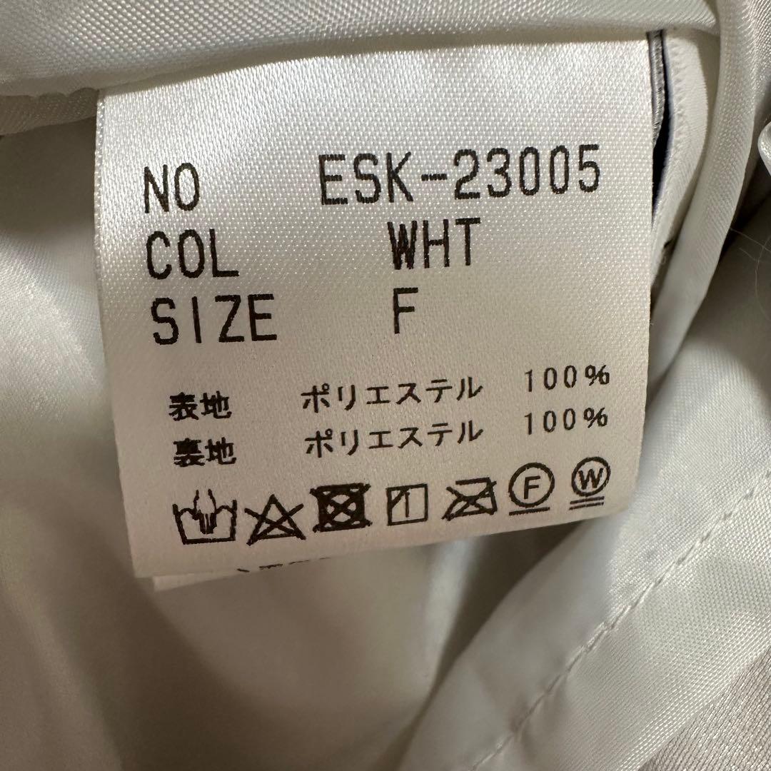 ELLIE プリーツスカート　WHITE ホワイト