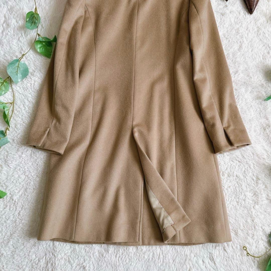 美品☆23区 カシミヤコート 艶感 高級感 上品 上質 38 Mベージュ