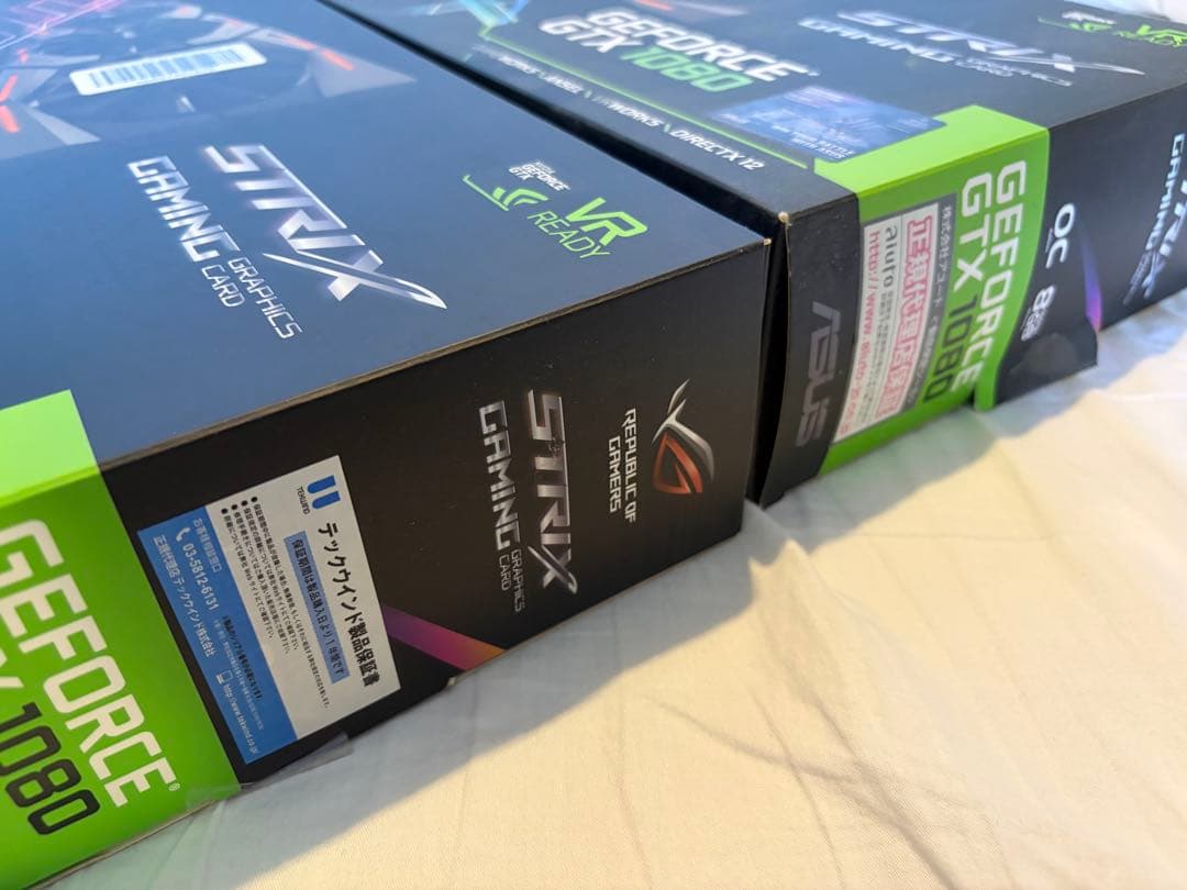 ASUS R.O.G. STRIX GTX 1080 2枚 SLI仕様