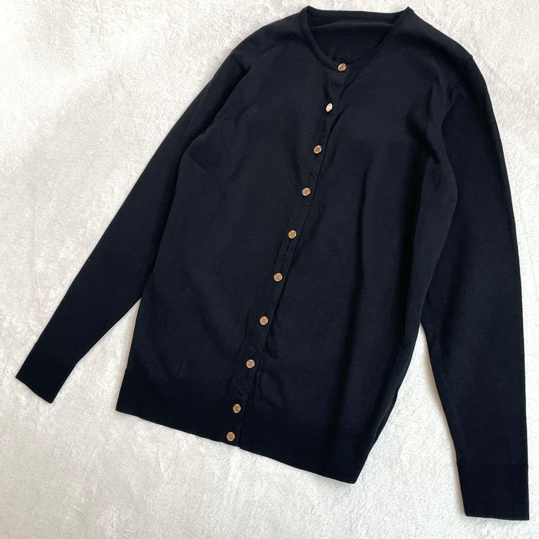 【未使用級】MUSEDeuxiemeClasseクルーネックカーディガン金ボタン