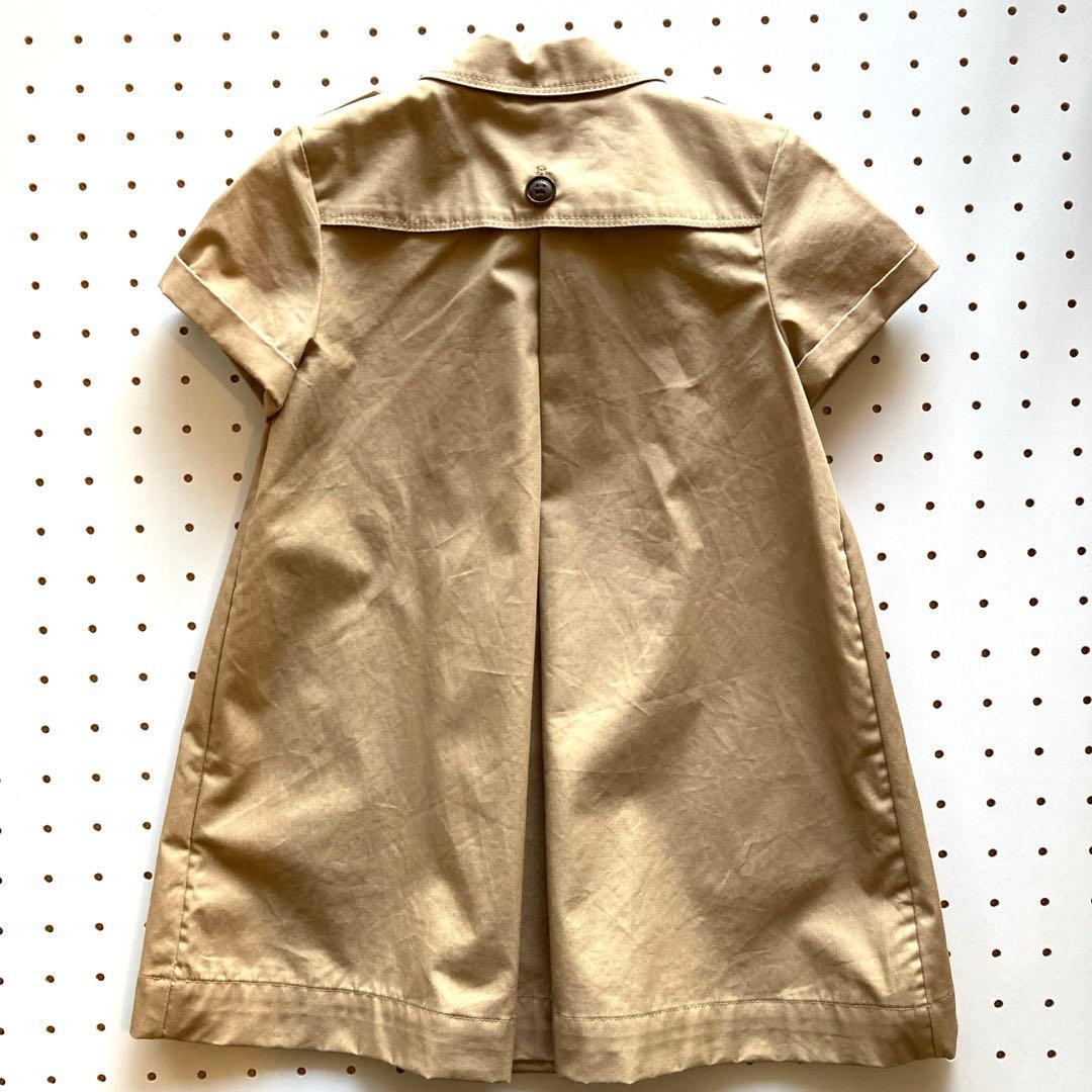 【未使用品】Burberryの半袖トレンチコートワンピース