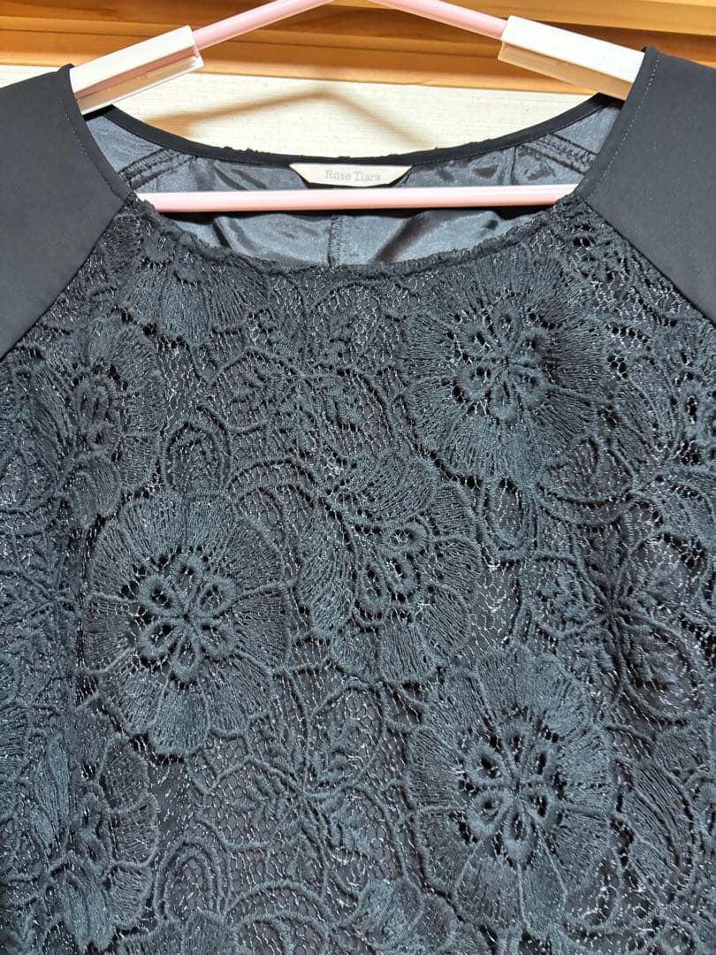ローズティアラ 46 黒色 チュニックワンピース 美品