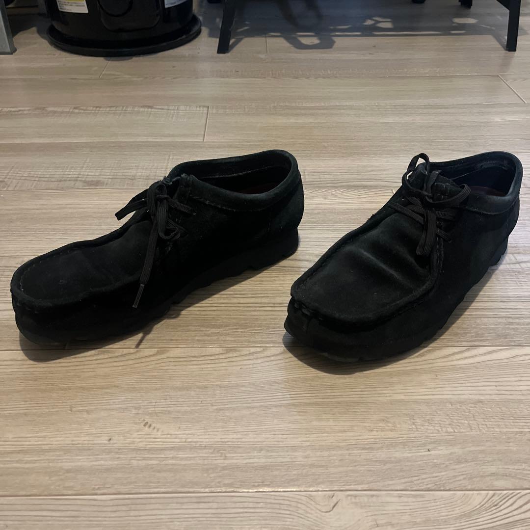 Clarks クラークス ワラビー ゴアテックス 黒 スエード UK9 27cm