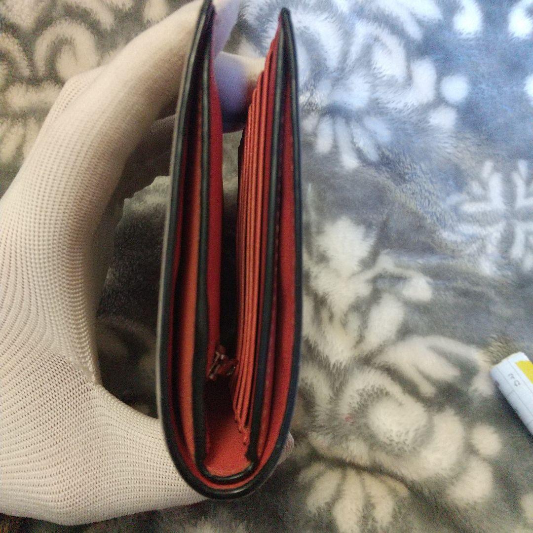 ロエベLOEWEバーティカルウォレットミディアムグレージュ レザー 二つ折り財布