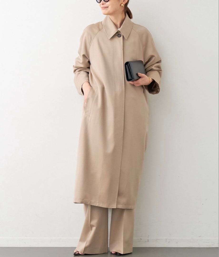 Deuxieme Classe/WOOLSILKギャバトレンチコート