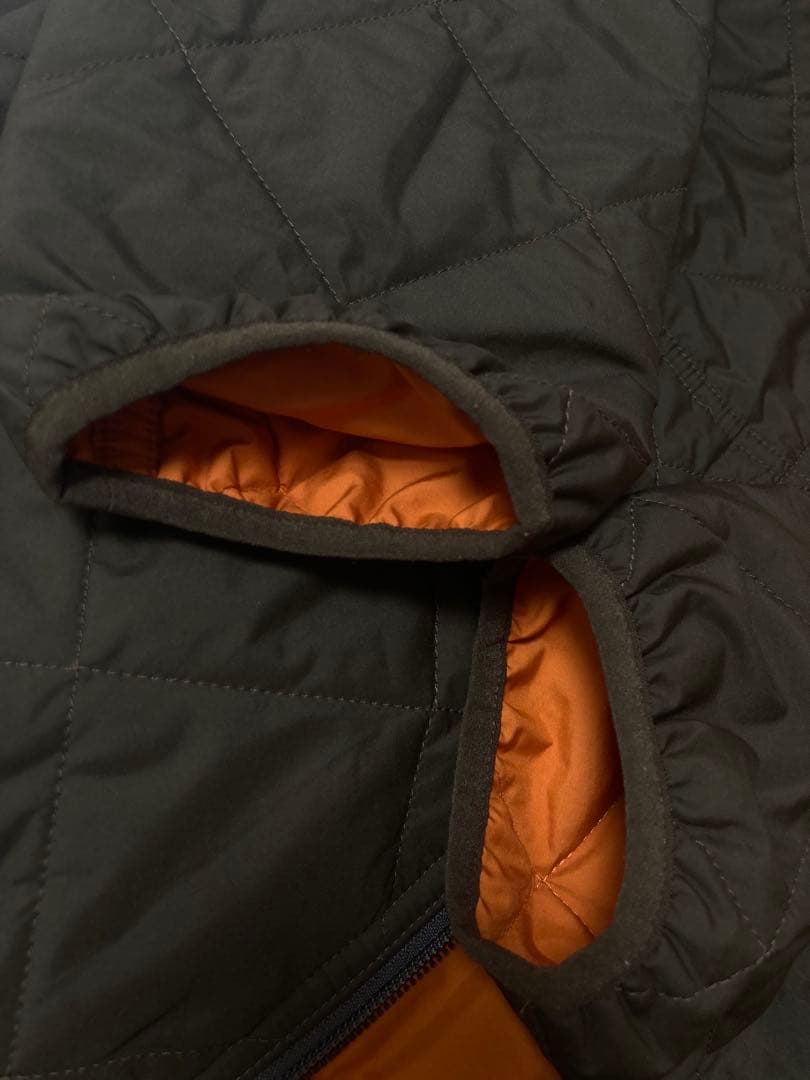 patagonia キルティングジャンパーM オリーブ フードジャンパーused