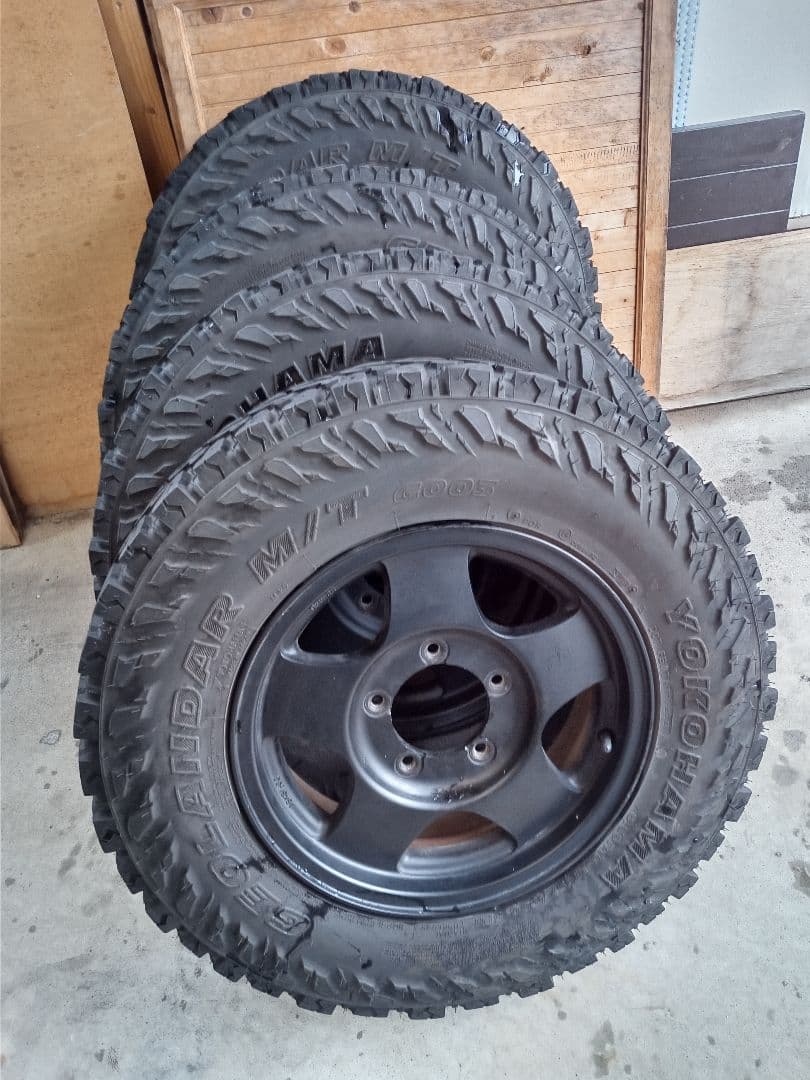 SABOSUZUKIジムニー純正ENKEI16インチアルミタイヤセット引取