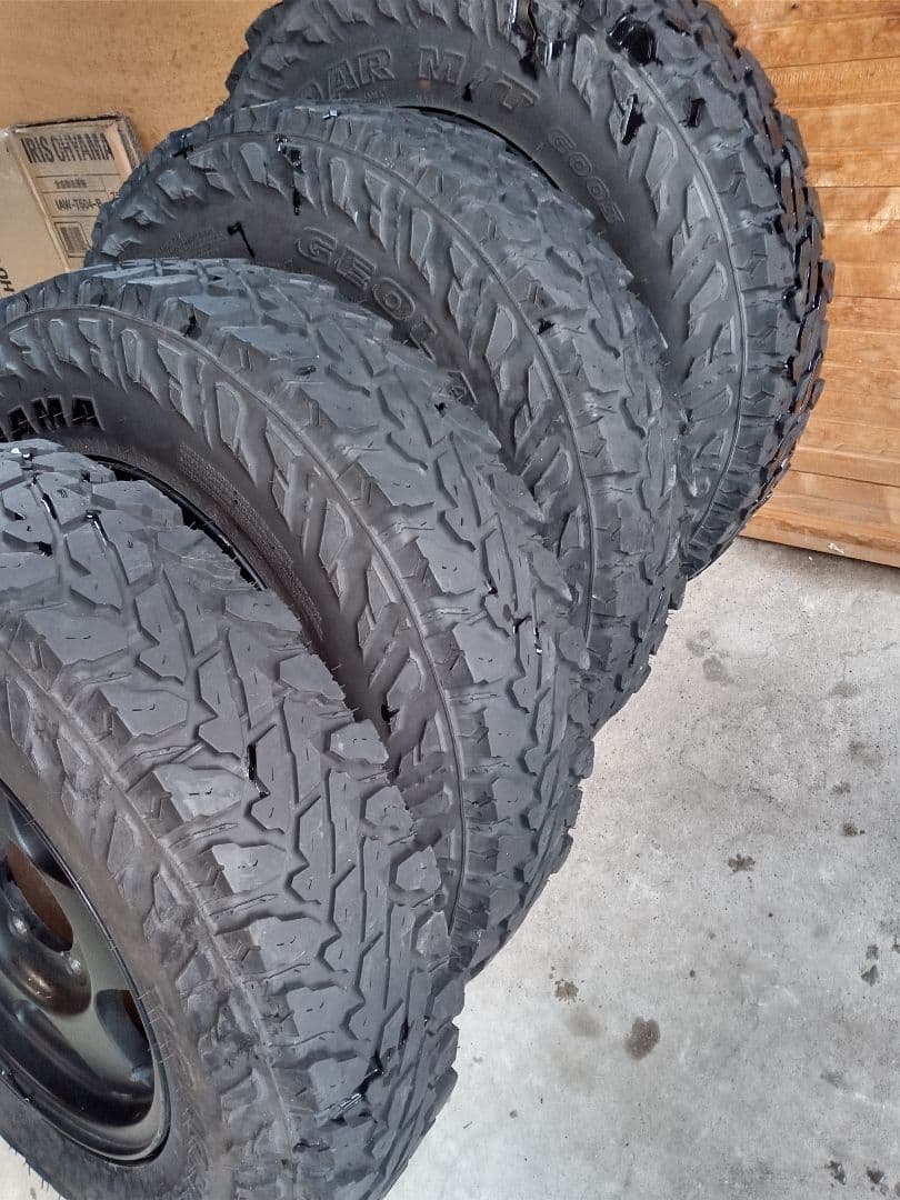 SABOSUZUKIジムニー純正ENKEI16インチアルミタイヤセット引取
