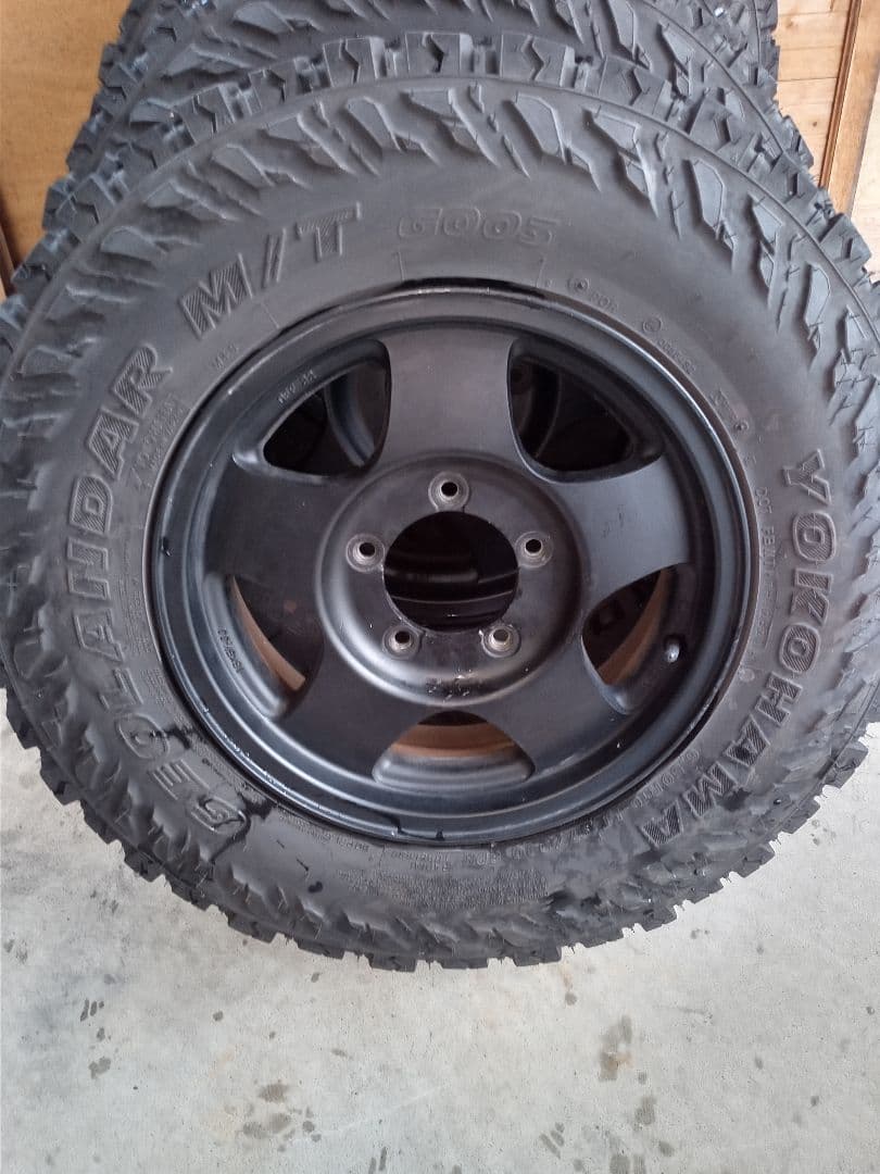 SABOSUZUKIジムニー純正ENKEI16インチアルミタイヤセット引取