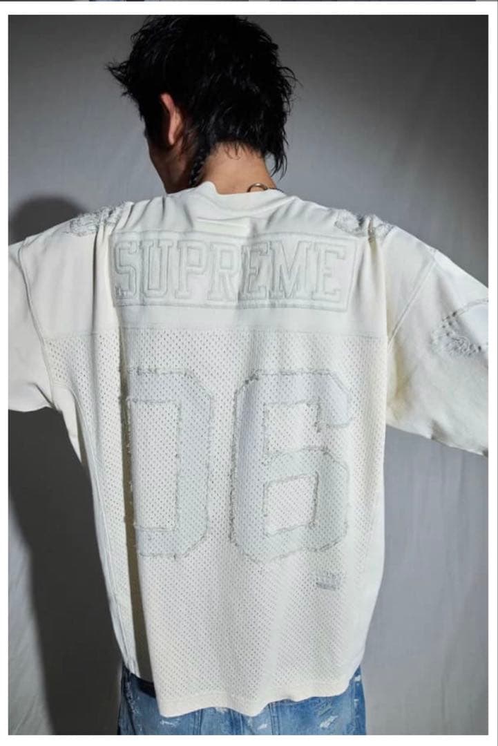 Supreme / mm6 Cotton Football Jersey(白/S