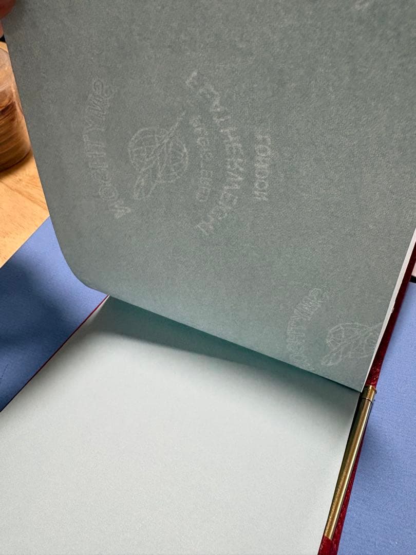 Atsuto様:未使用 スマイソン Smythson ジョッター レッド Pre