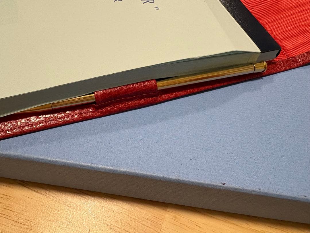 Atsuto様:未使用 スマイソン Smythson ジョッター レッド Pre