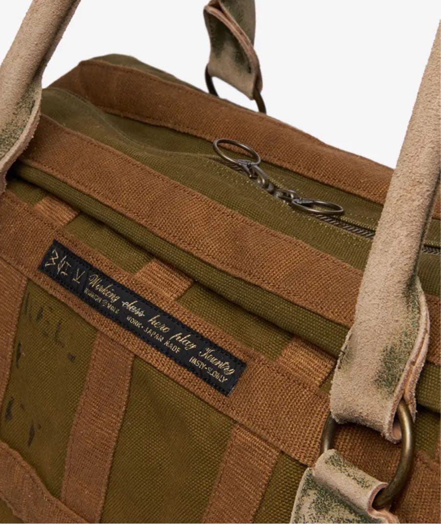 バッグ KAPITAL 4 Army Tattersall Fargo Bag