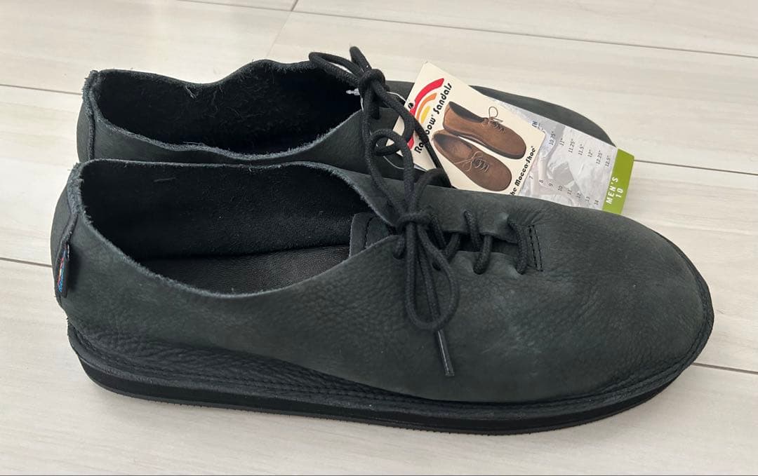 RAINBOW SANDALS レインボーサンダル モカシュー28cmブラック