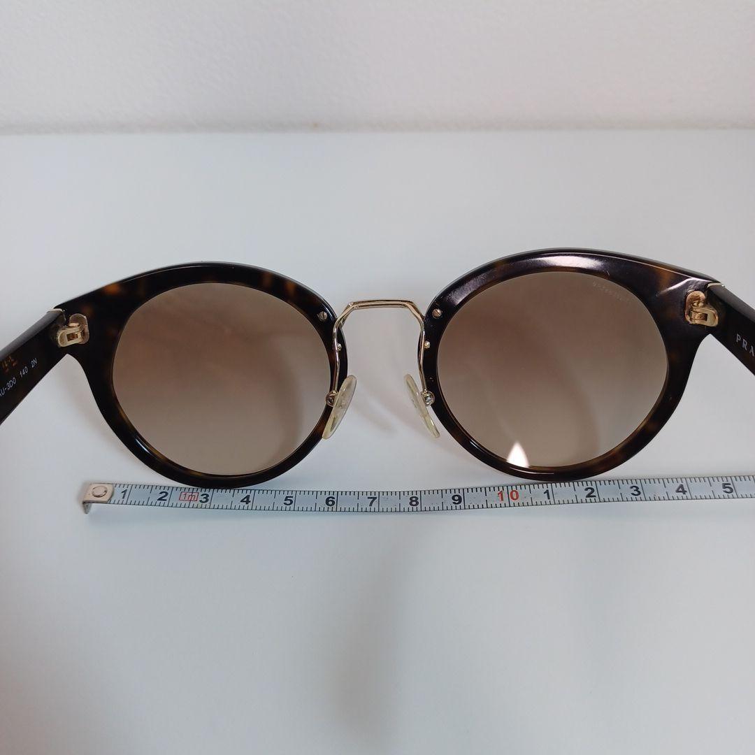 【極お洒落】PRADA プラダ サングラス ブラウン ロゴ入り ケース付