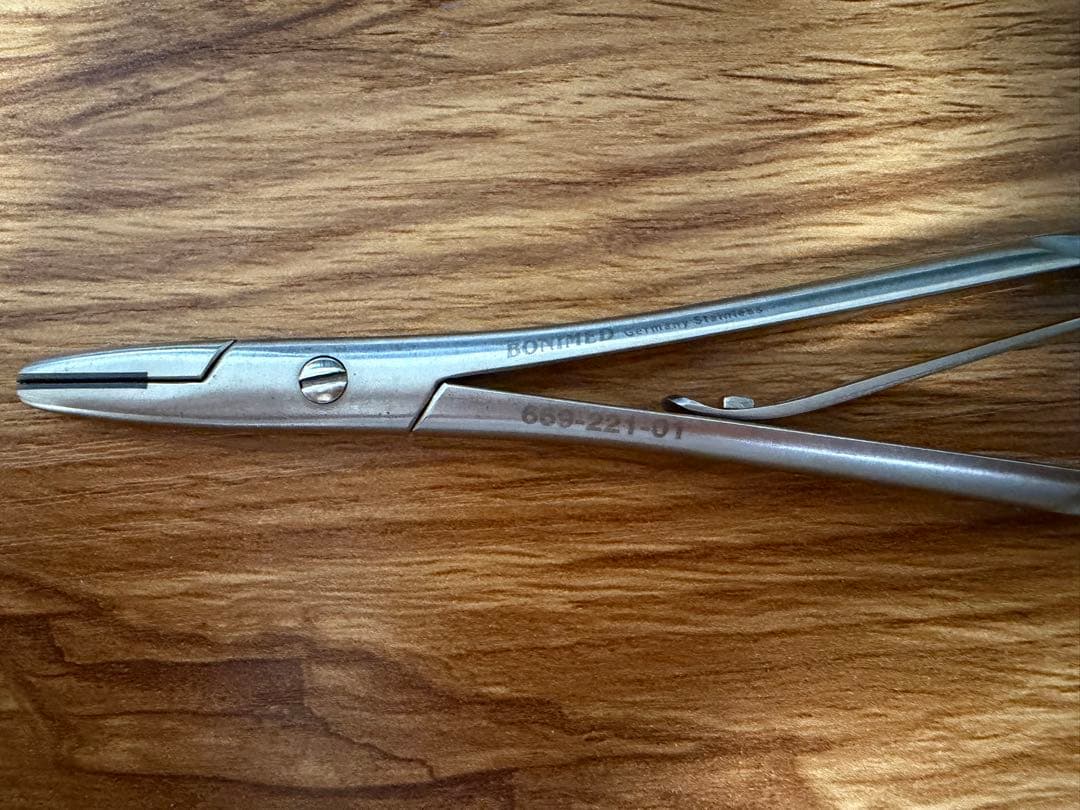 BONIMED 超硬チップ付 ローゼル持針器 190mm】タングステ