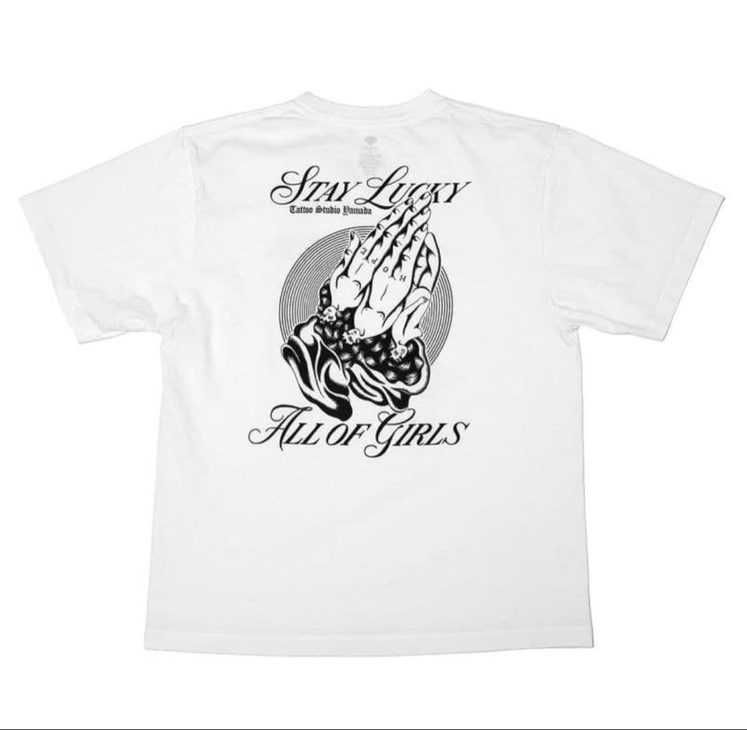 М　TATTOO STUDIO YAMADA　TEE WHITE　山田レン
