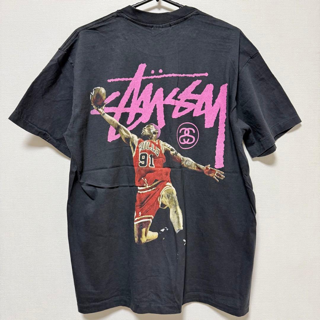 Stussy Dennis Rodman デニスロッドマン NBA Tシャツ L