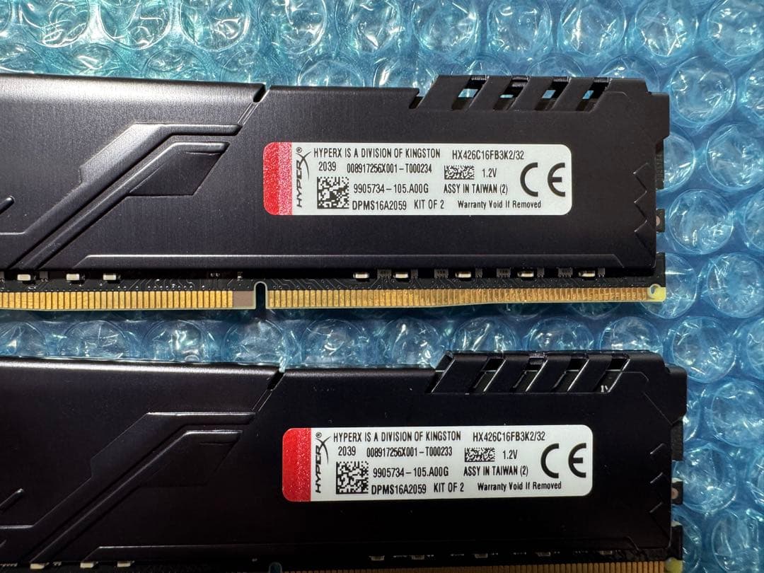 HyperX FURY DDR4 2666Mhz 16GB×2枚