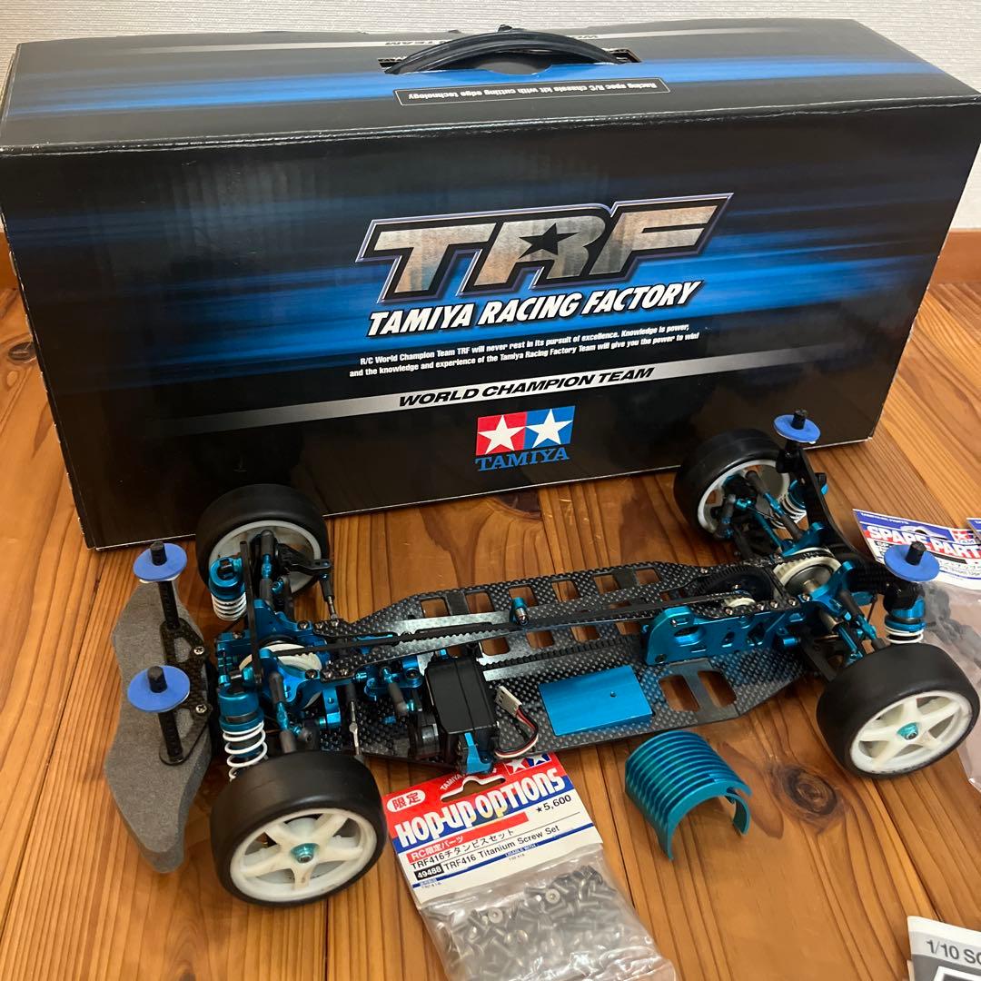 TRF416 サーボ付き　＆　新品RC限定パーツ　専用チタンビスセット