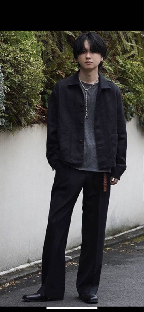 完売！LIDNM LINEN CROPPED CHORE JACKET Mサイズ