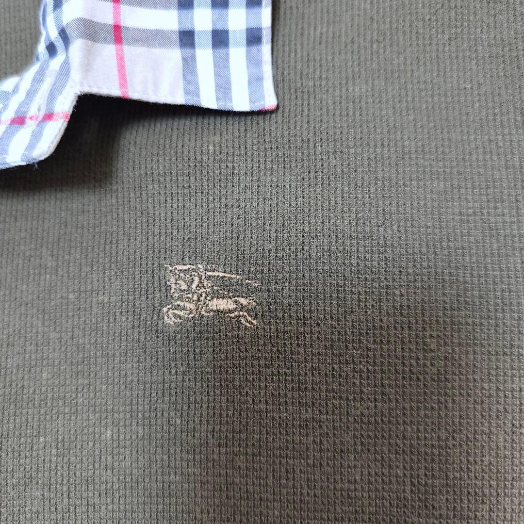 BURBERRY バーバリー ホースロゴ ノバチェック ブラウス ポロシャツ M