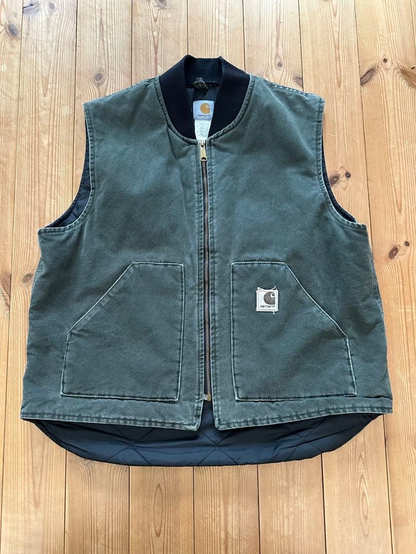 いけさん専用Carhartt ダックベストXL USA製 腰ゴム V02MOS