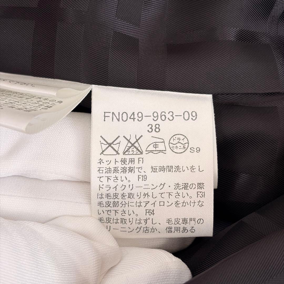 ✨️極美品 カシミヤ✨️バーバリーロンドン コート フォックスファー ベルト